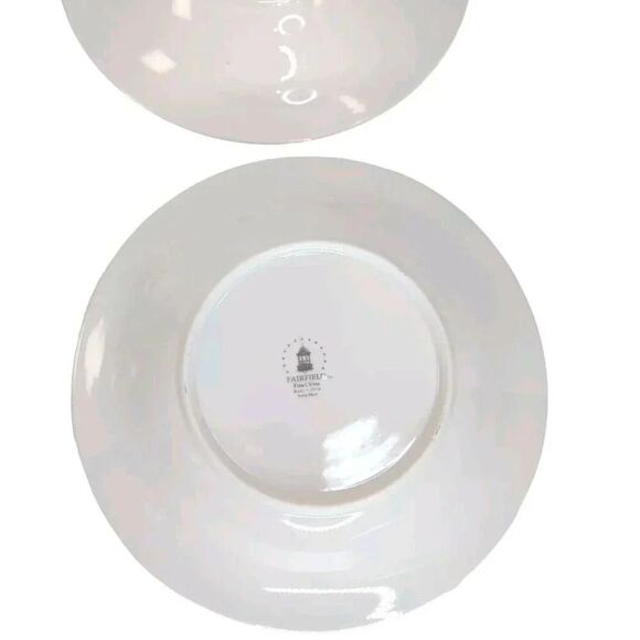 Fairfield Fine China by Vanessa Yung Shen 8" soup pasta Bowls Gold Rim Set of 4 - Picture 14 of 15